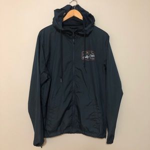 Salty Crew hooded rain coat
